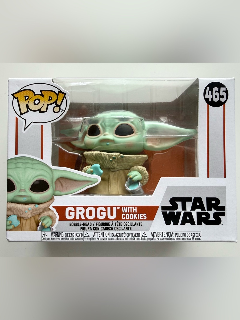 Funko Pop! Grogu with Cookies Vinyl Figure - Green & Tan